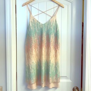 Molly Green Ice Cream Dip Sequin Dress